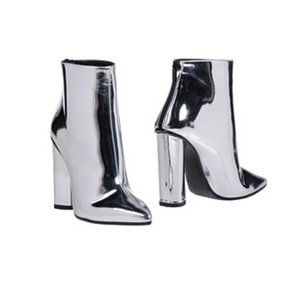 Metallic Ankle Boots